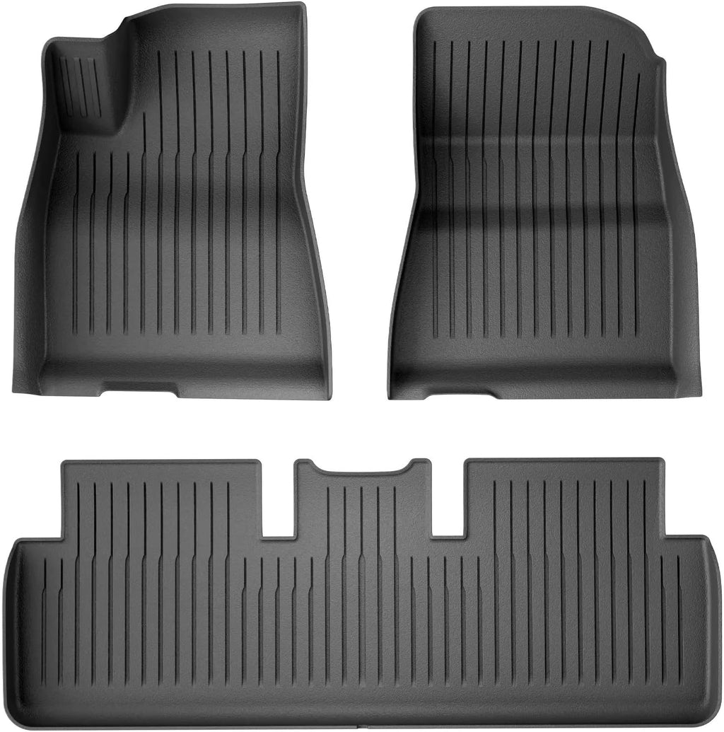 for Tesla Model 3 2021 2022 2023 Car Floor Mats Cargo Liner Trunk Pad 3D TPE Waterproof Protective Black(M3 LHD 3PCS)