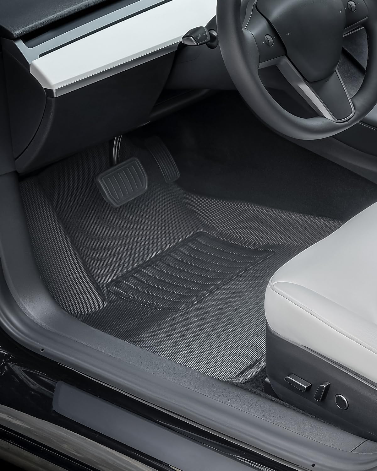 TAPTES Floor Mats for Tesla Model 3 2017-2025 2026, Premium All Weather Anti-Slip Waterproof Floor Liners Car Interior Accessories - for Model 3 Highland 2025 2024 2023 2022 2021 2020 2019 2018 2017