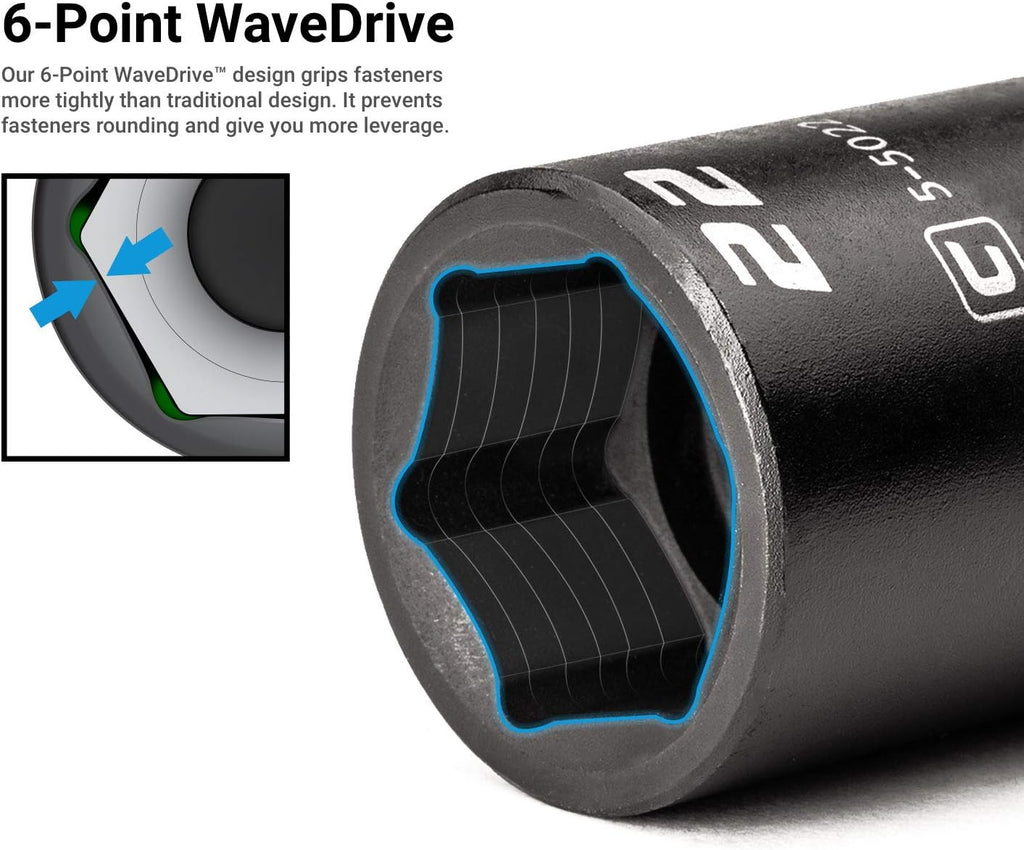 Capri Tools 3/8-Inch Drive Master Impact Socket Set with Adapters and Extensions, Premium Chrome Molybdenum Steel, 48-Piece