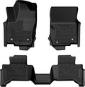 Husky Liners Weatherbeater Floor Mats | Fits 2024-2026 Toyota Land Cruiser, 2024-2026 Lexus GX550 | Front & 2nd Row, 3-pc Black - 95971
