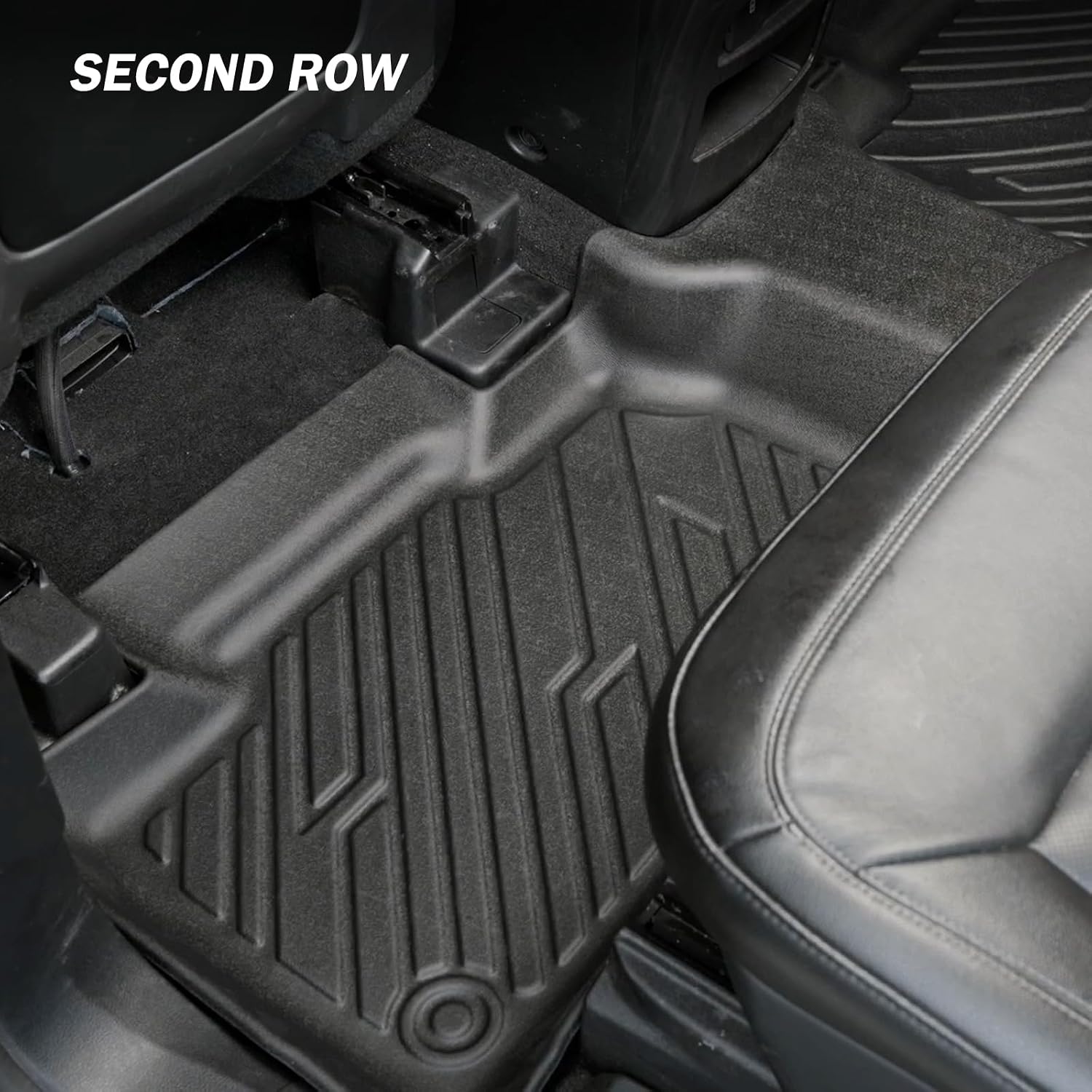 KUST Floor Mats Trunk Mat for 2020-2025 2026 Ford Explorer 7 Seats, Cargo Liner Backrest Mat for Explorer Accessories, TPE Rubber All Weather Protection High Edge (7 Seater Only)