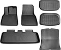 Model y Floor Mats Cargo Liner for Model Y 2023 2022 2021，KEEPUP 5-Seat All Weather Custom Fit Car Interior Accessories TPE Cargo Liner Vehicle Trunk Mat (Not Compatible with 7-Seat Model)