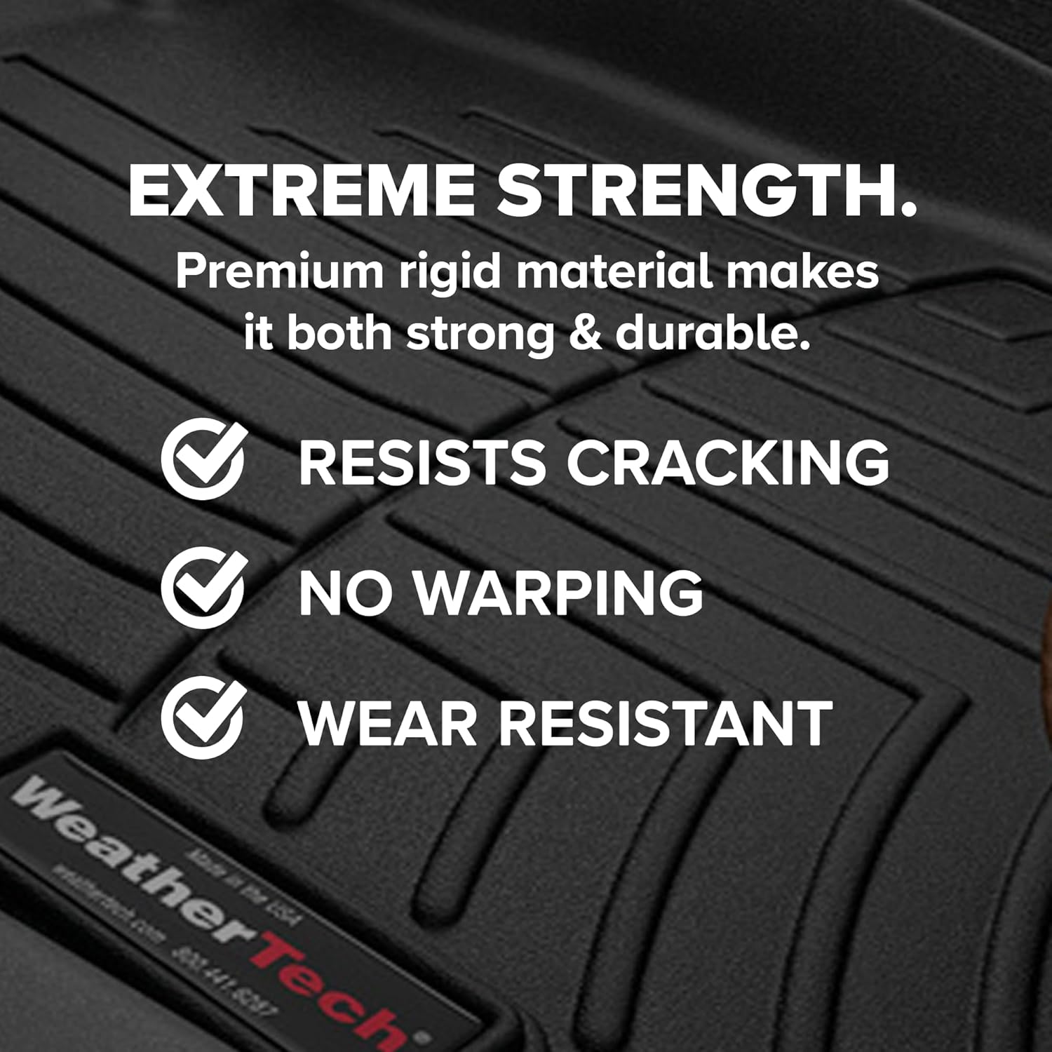 WeatherTech Custom Fit FloorLiners for Chevrolet Silverado 1500 LTD, Sierra 1500 Limited, Sierra 2500HD / 3500HD - 1st Row (OTH) & 2nd Row (4414911V-4414365V), Black