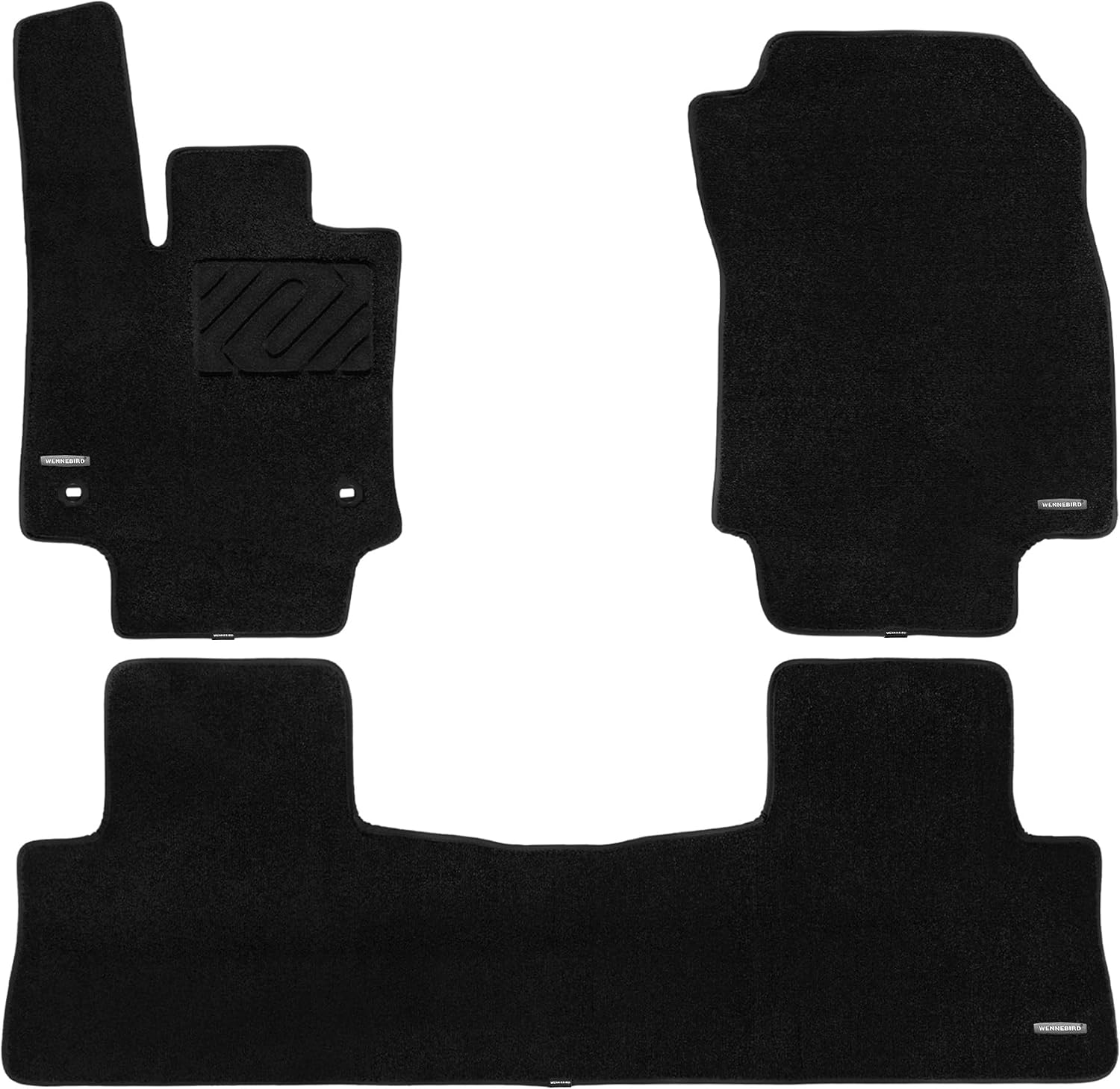 WENNEBIRD Superior Carpet Floor Mats for 2019-2025 Toyota RAV4 (Not for 2026), 0.5-Inch Ultra-Thick, Noise-Reducing, All-Weather Waterproof Anti-Slip – 3-Pc Set