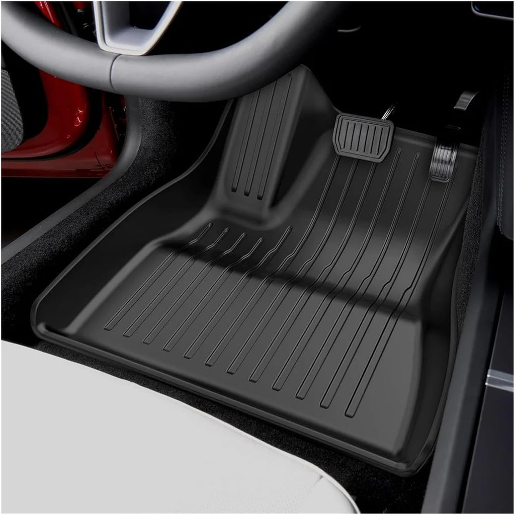 Compatible with Tesla Model 3 Model Y 2021-2024 XPE Floor Mats,All Weather Rubber Trunk Floor Mat Waterproof Non-Slip Cargo Liner(8pcs M3 21-23)