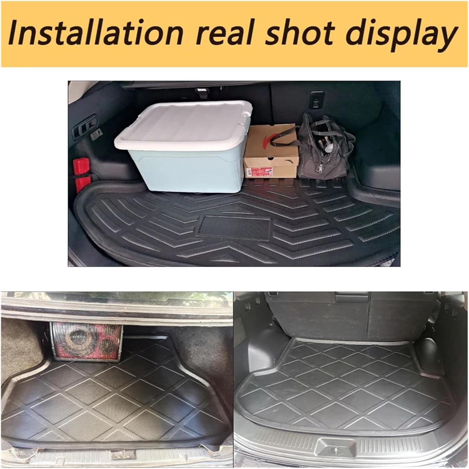 Car Trunk Mats Compatible for Toyota RAV4 RAV 4 XA40 2018 2016 2017 2015 2014 2013 Rear Luggage Boot Floor Carpet