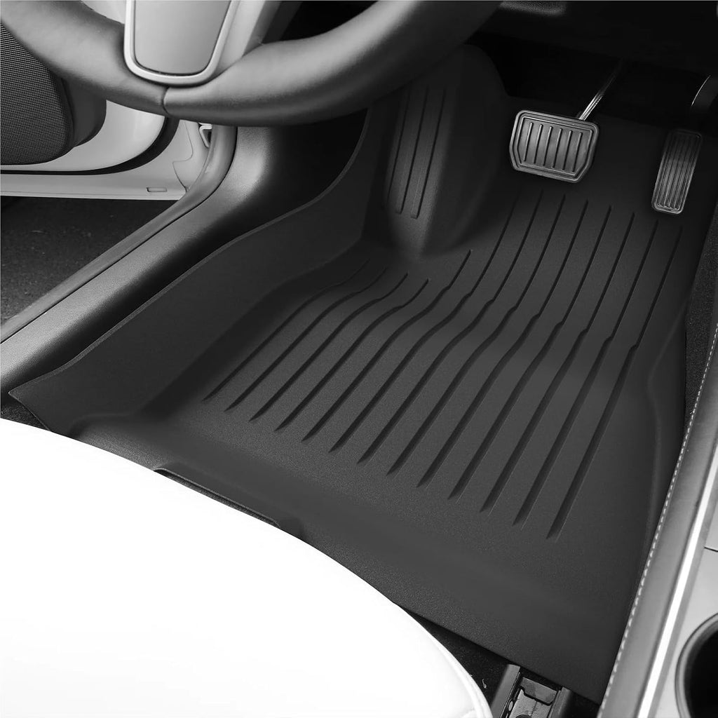 for Tesla Model 3 2021 2022 2023 Car Floor Mats Cargo Liner Trunk Pad 3D TPE Waterproof Protective Black(M3 LHD 4PCS)