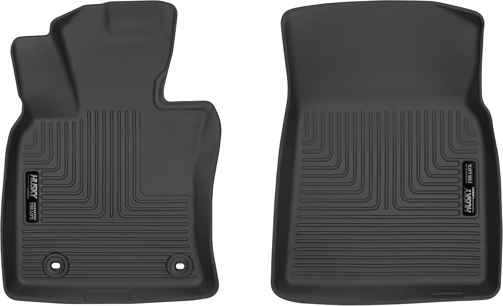 Husky Liners X-act Contour Floor Mats | Fits 2018-2024 Toyota Camry | Front Row, 2-pc Black - 52831
