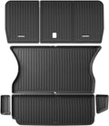 Compatible with Tesla Model X 2024 5/6/7 Seat TPE 3D Car Floor Mats Cargo Liner Trunk Pad Waterproof Protective Left Rudder(5seats 6PCS)