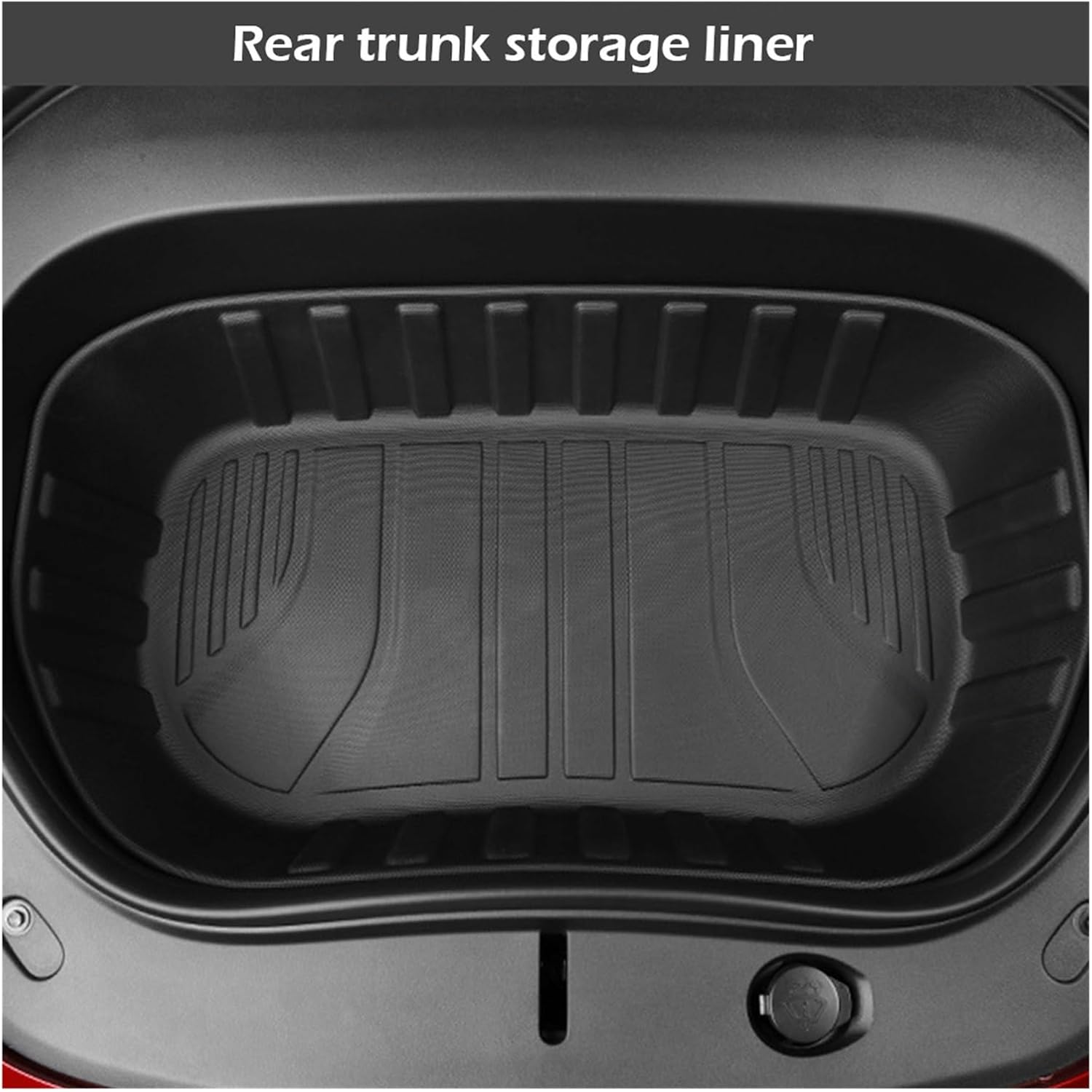All-Weather TPE Floor Mats Compatible with Tesla Model 3 Highland 2024 Generation Full Set Cargo Liner and Rear Seat Back Mats LHD(2pcs Back seat)