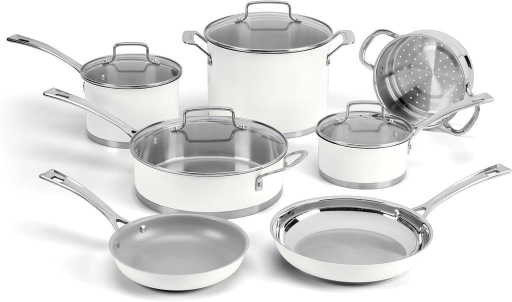 Cuisinart Matte White Stainless Steel 11 Piece Set
