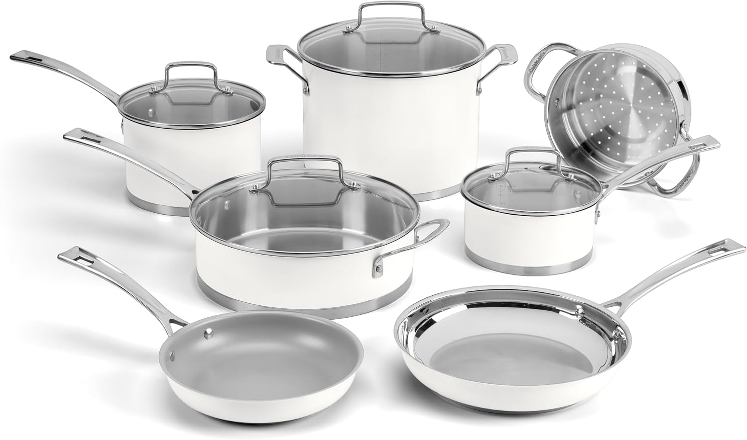 Cuisinart Matte White Stainless Steel 11 Piece Set