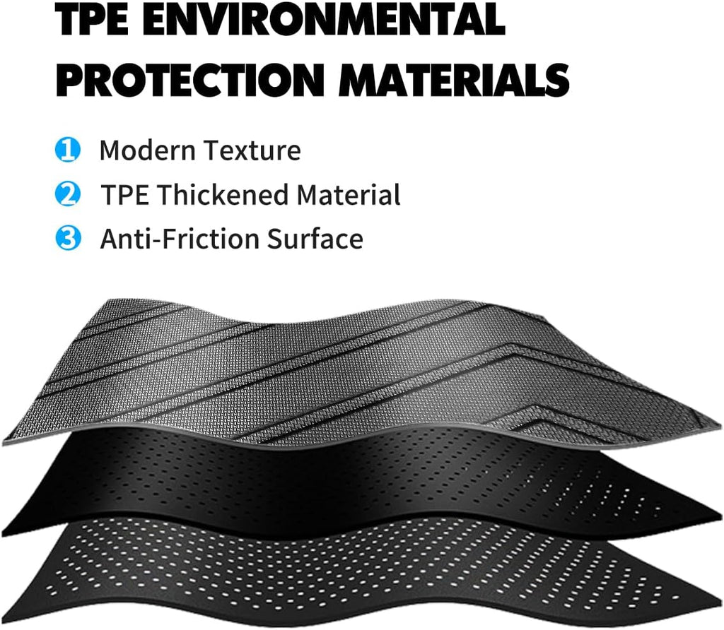 Compatible for 2014-2025 Jeep Cherokee Floor Mats & Cargo Liner All Weather TPE Mats for 2025-2014 Jeep Cherokee Accessories