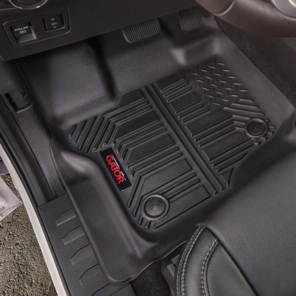 Gator Covers Gator Accessories 79609 Black Front and 2nd Seat Floor Liners Fits 15-19 Colorado/Canyon Crew Cab, Combo Set