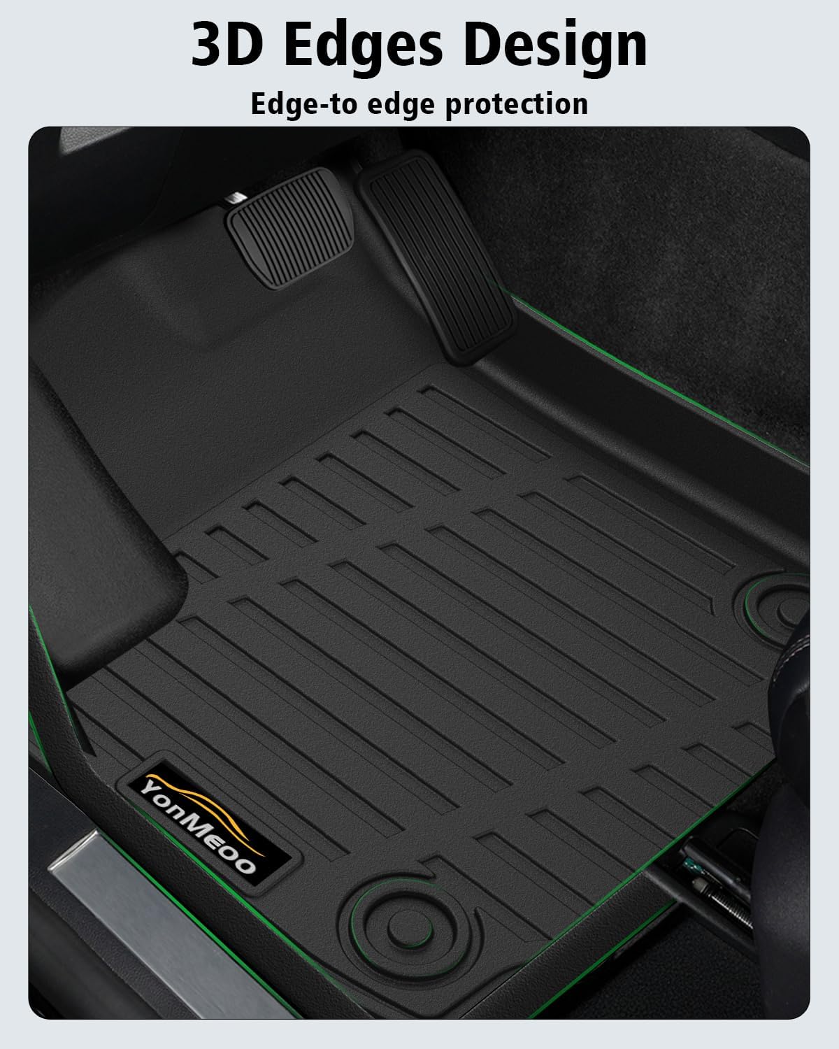 Floor Mats & Cargo Liner Custom Fit for Kia K4 2025 2026 Sedan All Weather TPE Rubber Trunk Mat Anti-Slip Full Set Automotive Floor Liners for Kia K4 2025 Accessories