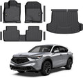 Floor Mats & Cargo Liner Custom Fit for Acura ADX 2025 All Weather TPE Rubber 1st & 2nd Floor Liners Automotive Trunk Mat for Acura ADX 2025 Accessories, Black