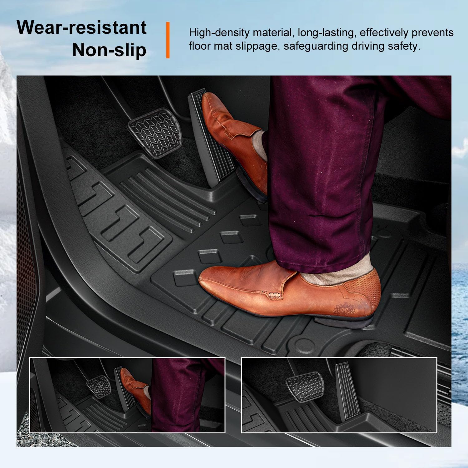 powoq Floor Mat Compatible with 2019-2025 Toyota RAV4 Cargo Mat Trunk Mat Replacement for 2019-2025 Toyota RAV4 Accessories(Floor+Trunk+Backrest Mat)