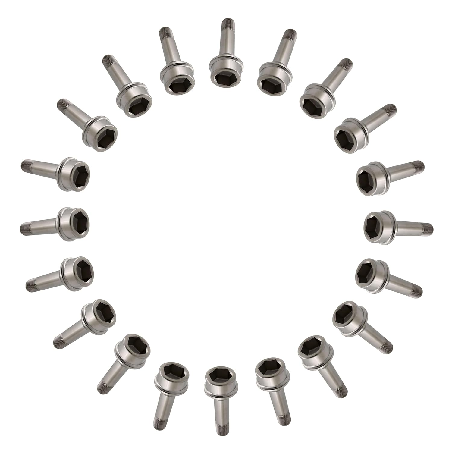 RISON Titanium Wheel Lug Bolts M14x1.5x52/67mm Lug Bolts Aerospace Grade 6AL4V Lightweight and Durability Lug Bolt Car Accessories for Ferrari Pack of 20pcs (Original, M14X1.5X67mm)