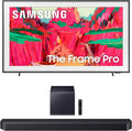Samsung QN75LS03FWFXZA 75 Inch The Frame Pro Wireless 4K Neo QLED TV with a HW-Q900F Q Series Soundbar 7.1.2 Ch Subwoofer (2025)
