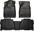 Husky Liners Weatherbeater Floor Mats | Fits 2012-2013 Toyota Tundra, CREWMAX & Double CAB ONLY | Front & 2nd Row, 3-pc Black - 99591