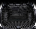 Custom Deluxe Leather Full Rear Trunk Tray Liner Cargo Mat Floor Protector Foot Pad Mats Compatible with XRV VEZEL 2015-2019(Orange)