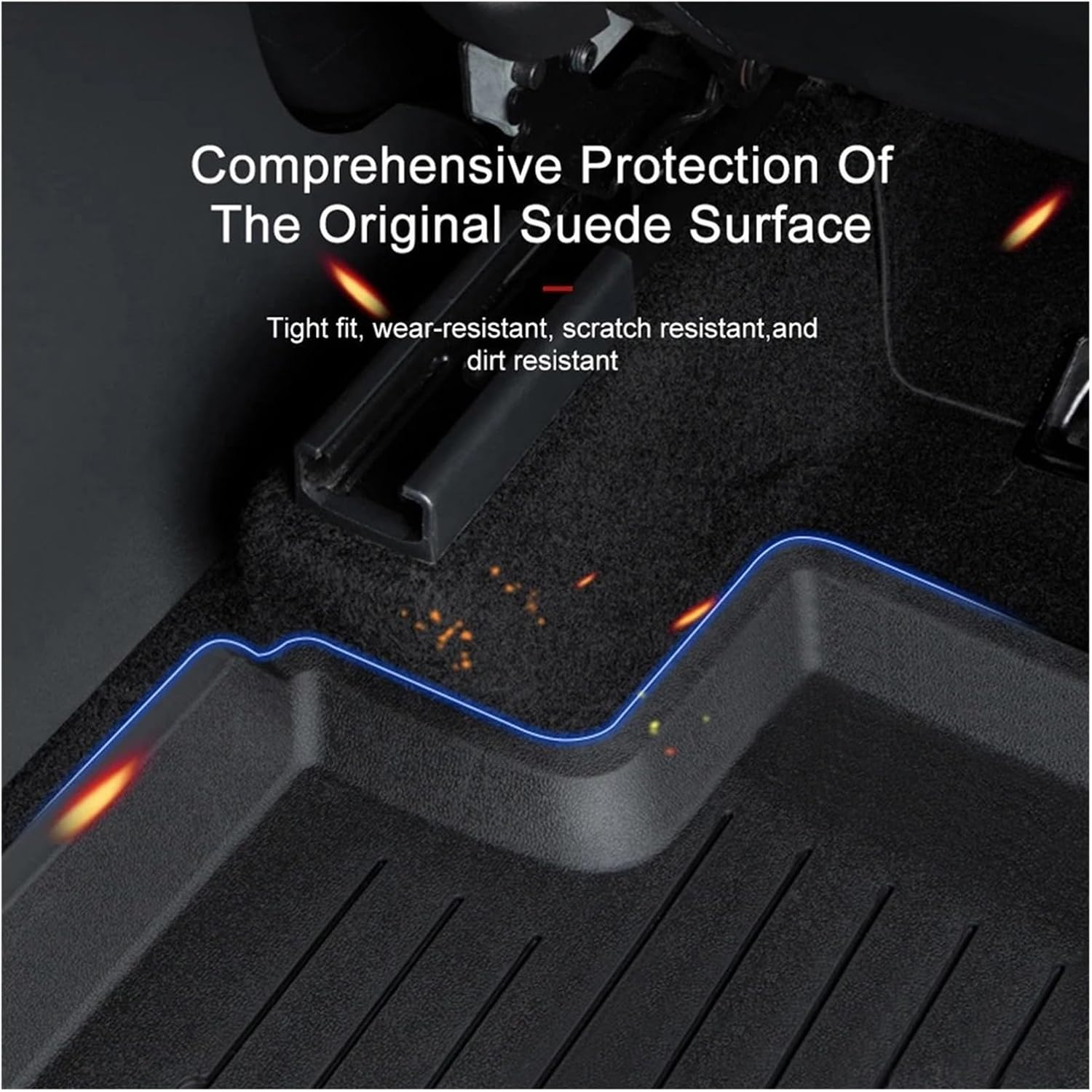 Compatible with Tesla Model 3 Highland 2024 Floor Mats Cargo Liners Mat TPE Protective Pads Model 3 2024 Highland Accessories(3Pcs Floor mats)