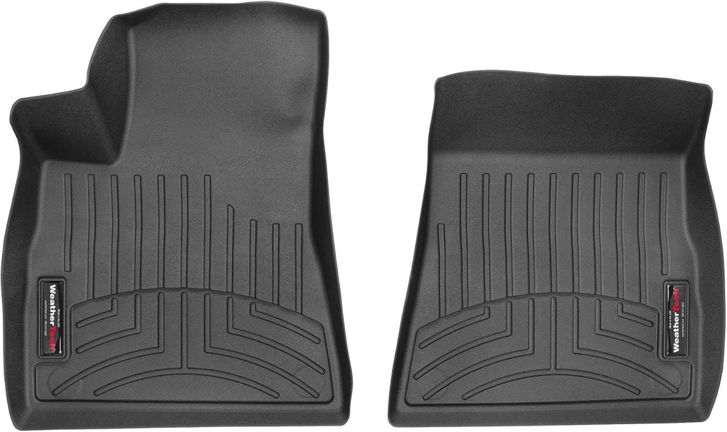 WeatherTech Custom Fit FloorLiners for Tesla Model 3, Model 3, 1st Row (4412201), Black