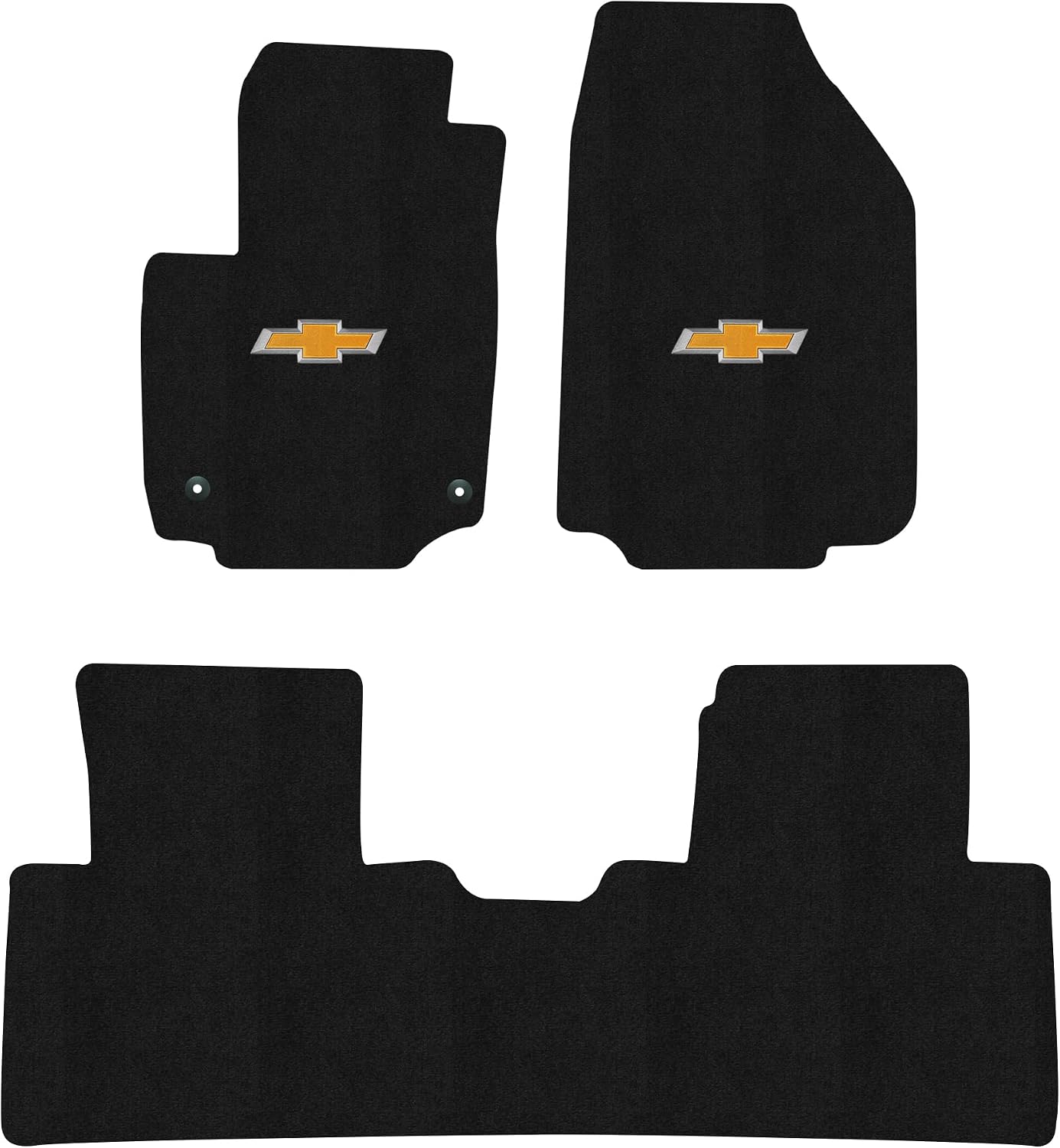 Lloyd Mats Floor Mats for Chevrolet Equinox 2025-2026 | 3PC Set (2PC Front + 1PC Middle) | Charcoal | Non-Slip Backing | (Excludes EV)