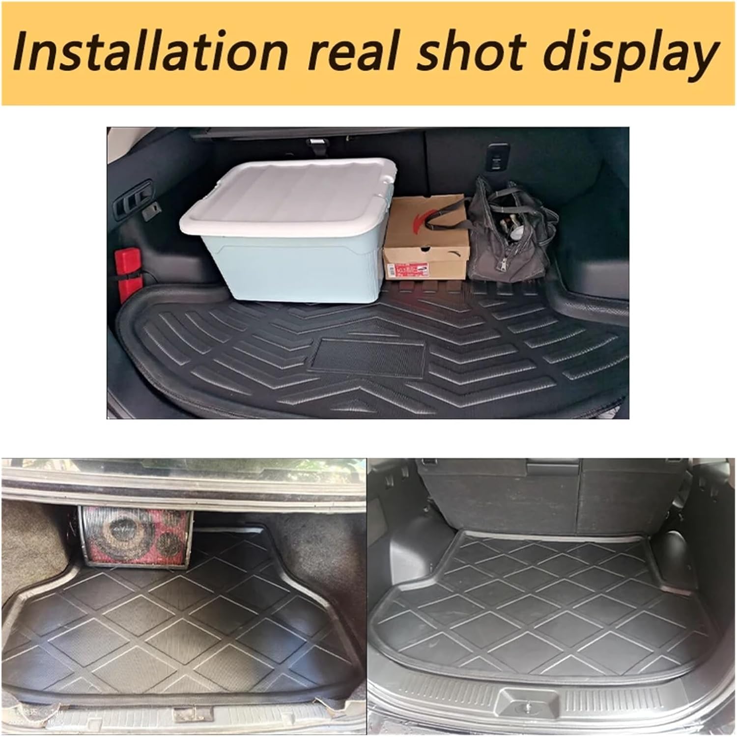 Car Trunk Mats Compatible with Toyota RAV4 RAV 4 XA40 2018 2016 2017 2015 2014 2013 Rear Luggage Boot Floor Carpet Accsesories EVA Material