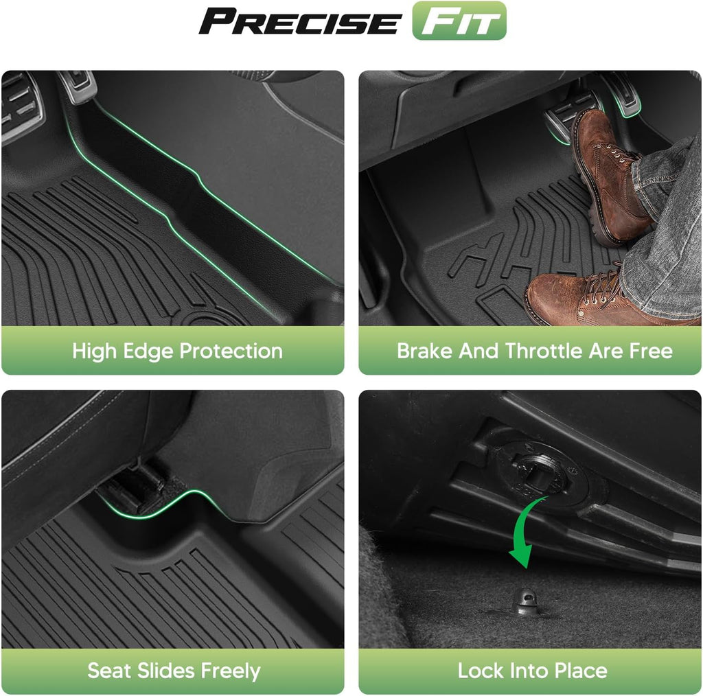 Escape Floor Mats - Car Mats for Ford Escape 2009-2012, Mazda Tribute & 2009-2011 Mercury Mariner, All Weather Floor Mats and Cargo Liner for Escape Accessories, Heavy Duty Rubber Mats