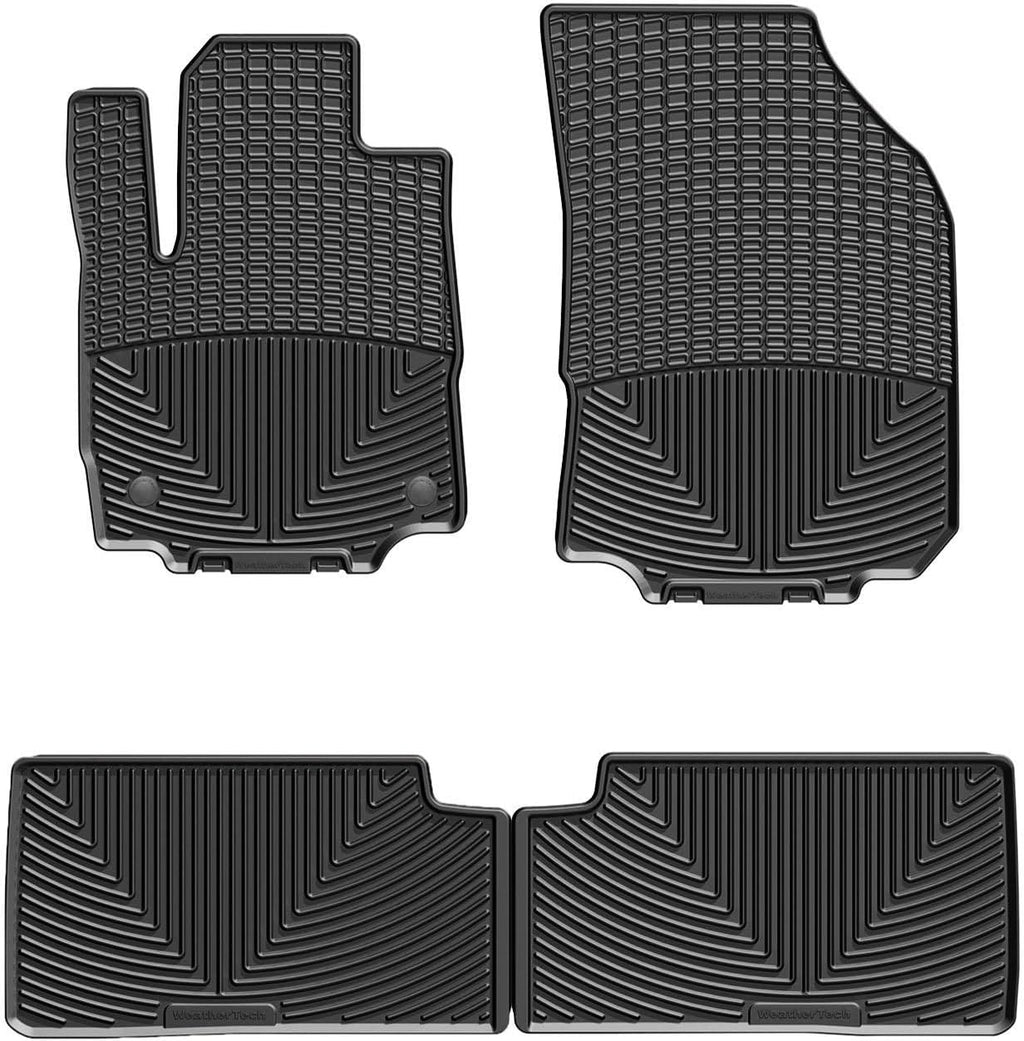 WeatherTech All-Weather Floor Mats for Chevrolet Equinox 1st & 2nd Row (W424-W425), Black