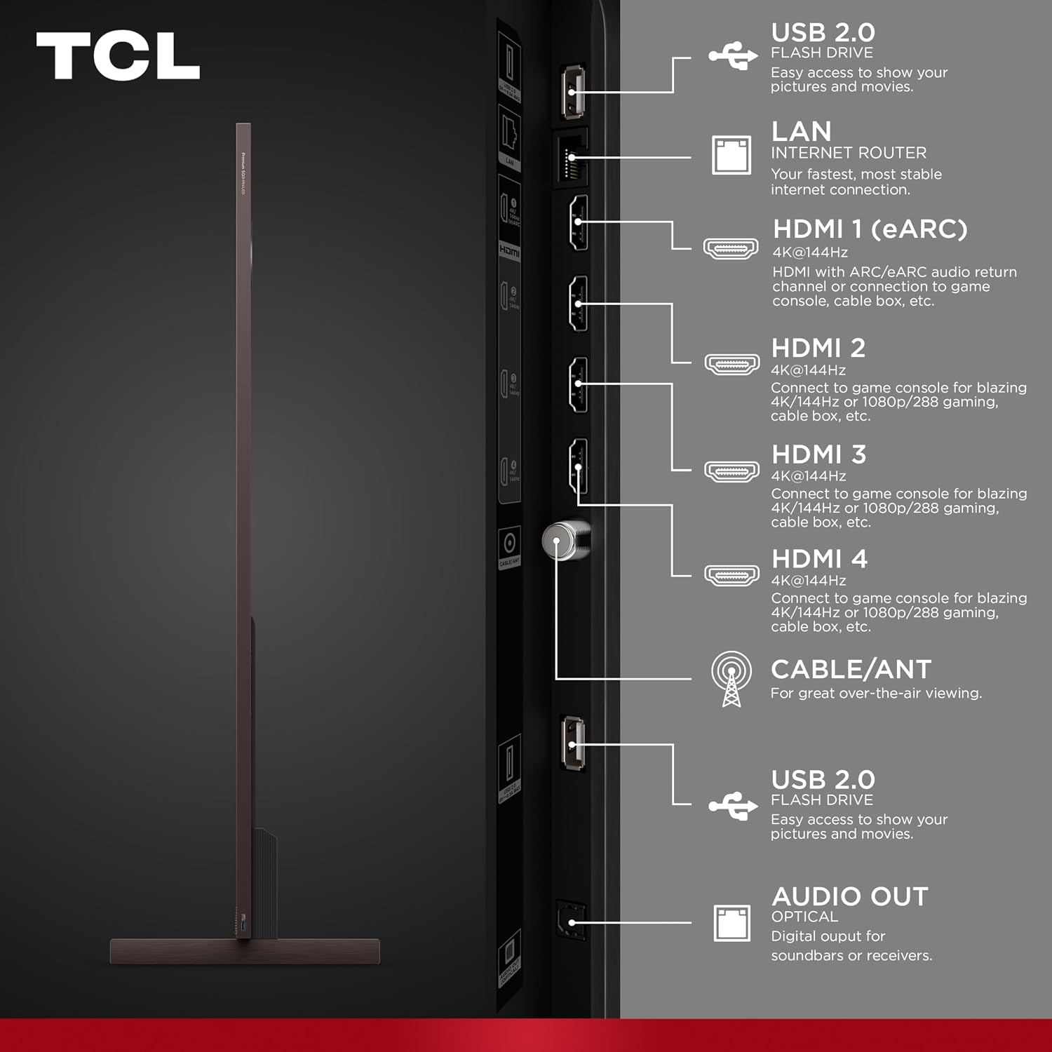 TCL 85 Inch Class X11L | SQD-Mini LED | 85X11L, 2026 Model | 144HZ Ultimate Brightness & Contrast Dolby Vision | Up to LD20K Precise Dimming | Gemini AI Smart Google TV | Dolby Atmos Bang & Olufsen