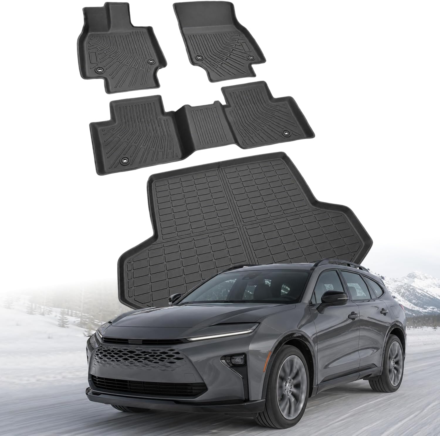 Floor Mats Compatible with Toyota Crown Signia 2025 2026,All Weather Protection Duarble TPE Cargo Liner Accessories Compatible with Toyota Crown Signia 2025 2026