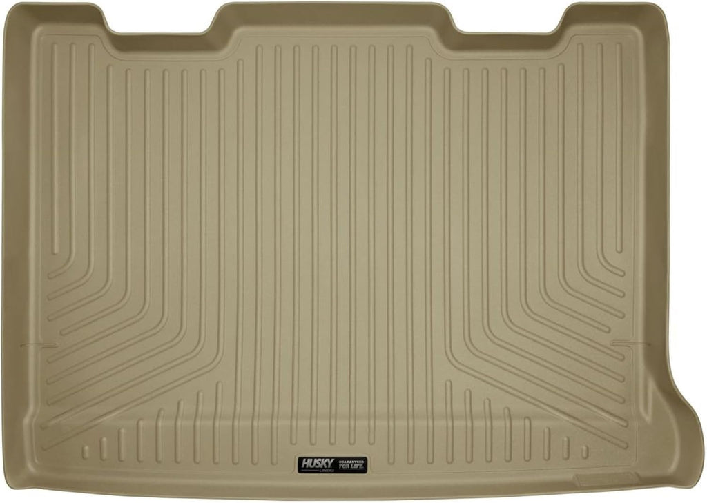 Husky Liners Weatherbeater Cargo Liner | Fits 2007-2014 Cadillac Escalade ESV/Chevrolet Suburban 1500/GMC Yukon XL 1500, 07-13 Sub/Yukon XL 2500 Behind 3rd Seat | 1-pc Tan - 28263
