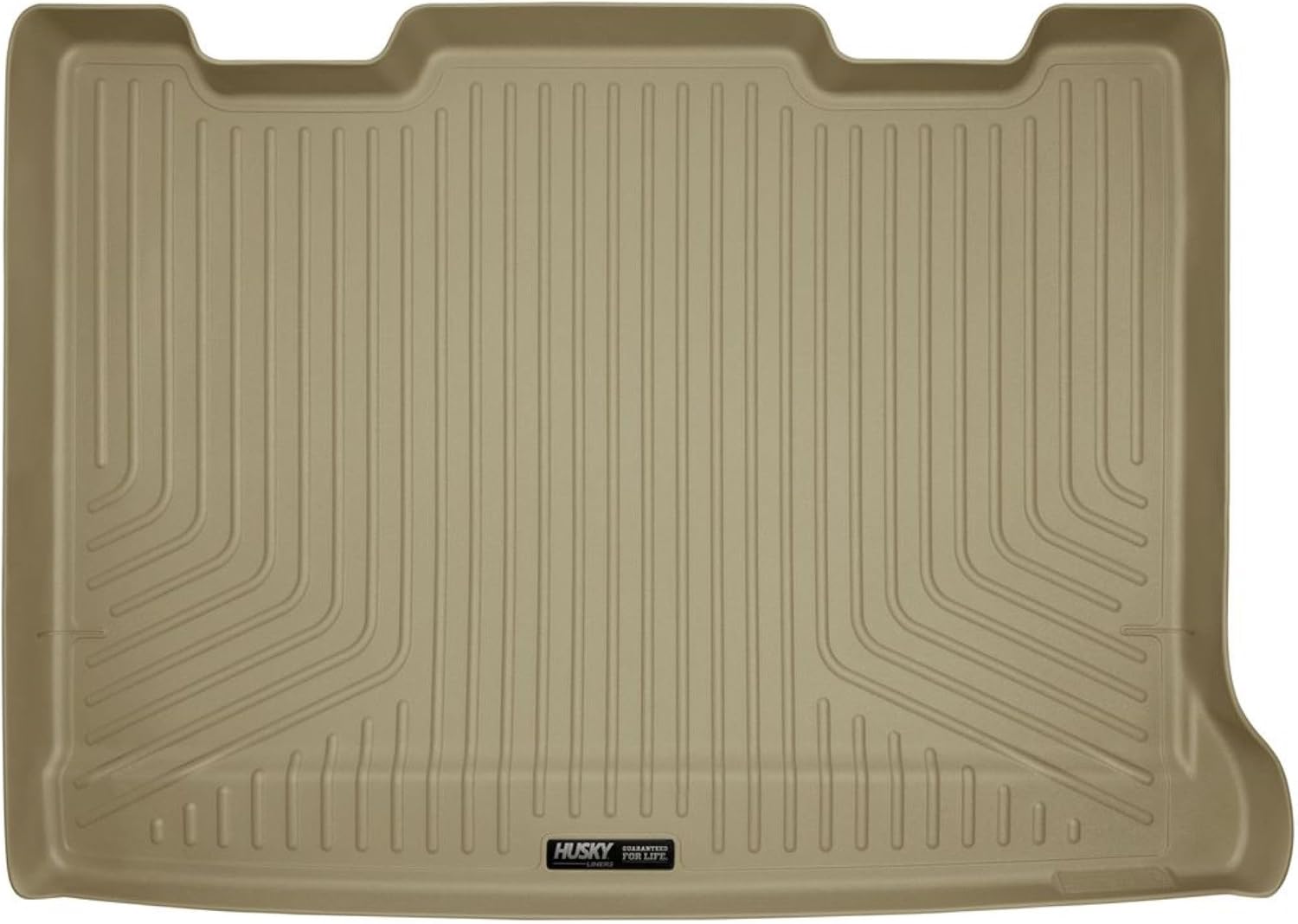 Husky Liners Weatherbeater Cargo Liner | Fits 2007-2014 Cadillac Escalade ESV/Chevrolet Suburban 1500/GMC Yukon XL 1500, 07-13 Sub/Yukon XL 2500 Behind 3rd Seat | 1-pc Tan - 28263