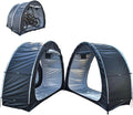 2 PCS Bicycle Tent Can Be Spliced Small Shed Outdoor Storage with Double Doors for 2-5 Bikes Bike Storage Shed,Black