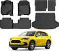 KUST Floor Mats for Honda HR-V 2023-2025 2026, Cargo Mat Floor Liners Back Seat Mats for HRV Accessories, All Weather Protection TPE Rubber Rear Trunk Mat High Edge (Full Set Mats)