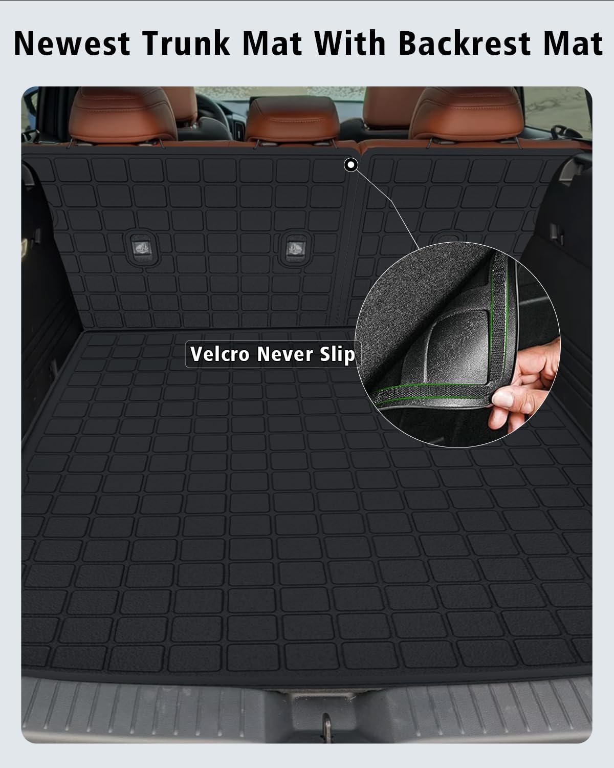 Floor Mats for Mazda CX-50 Hybrid 2025-2026 & Cargo Liners & Backrest Mat All Weather TPE Rubber Trunk Mat Back Seat Protector Full Set for CX50 2025 Plug-in Hybrid Accessories, Black