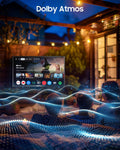 SYLVOX 75'' Outdoor TV with Soundbar, 2000nits Full Sun TV, 4K, Dolby Atmos, HDR 10, Weatherproof Television with Voice Assistant Remote(Pool Pro 2.0, Latest Model)