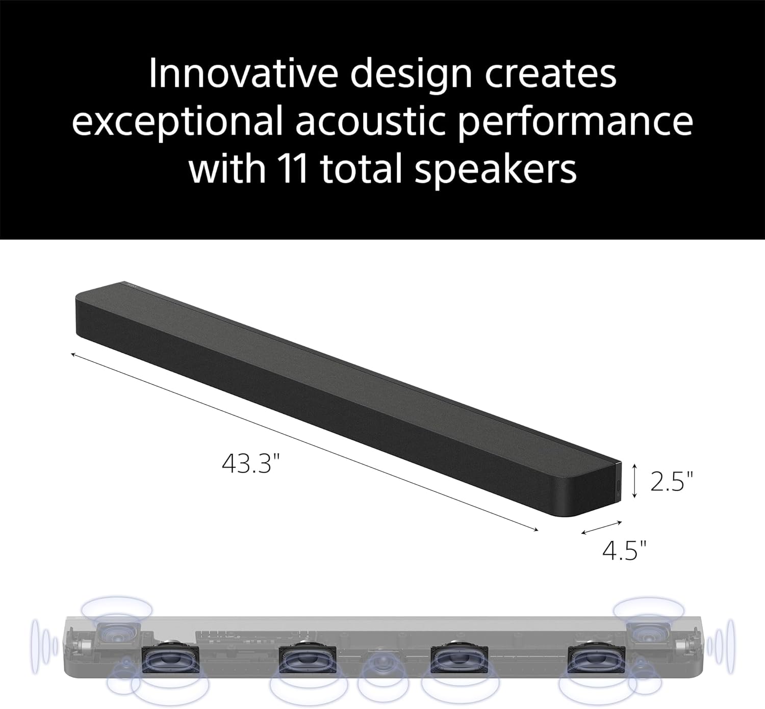 Sony 55 Inch OLED 4K Ultra HD TV BRAVIA 8 Smart Google TV with Dolby Vision HDR and Exclusive Features for PlayStation®5 (K-55XR80), 2024 Model BRAVIA Theater Bar 8 Sound Bar