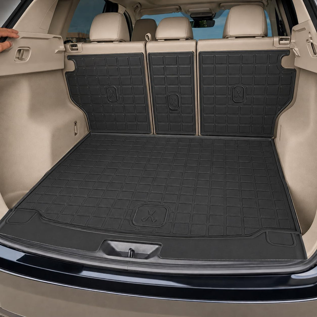 Floor Mats Compatible with Mazda CX-5 2026,All Weather Protection Duarble TPE Cargo Liner with Backrest Mats, Door Sill Guards, Storage Mats, Full Coverage Set for Mazda CX5 2026 Accessories