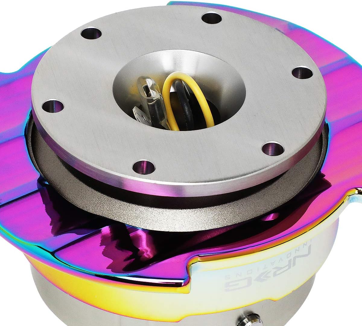 Auto Dynasty NRG Innovations SRK-250GM-MC Steering Wheel Quick Release Adapter Gen 2.5 Gun Metal Body/Neo Chrome Ring