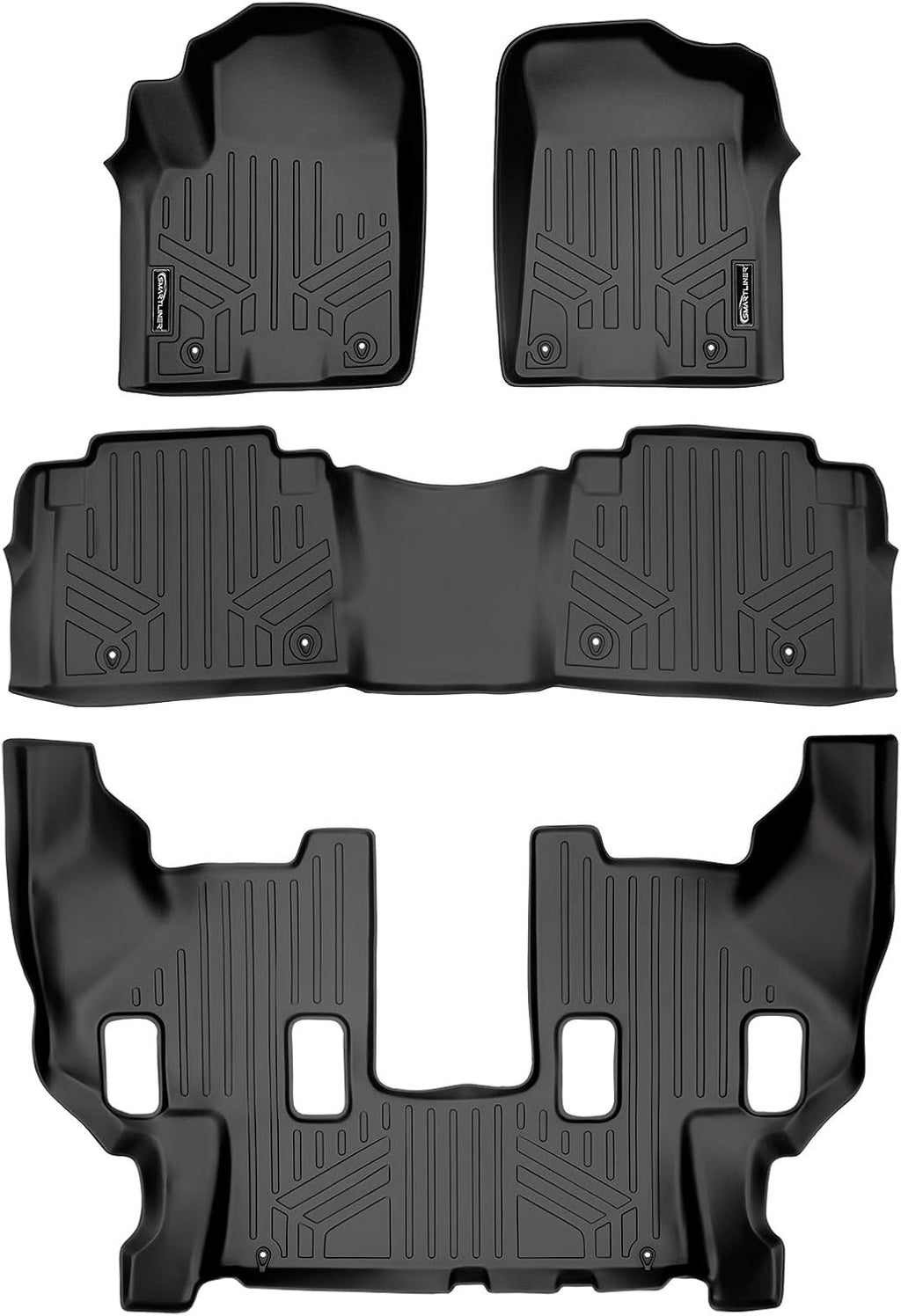 MAXLINER Floor Mats 3 Row Liner Set for 2011-2013 Infiniti QX56