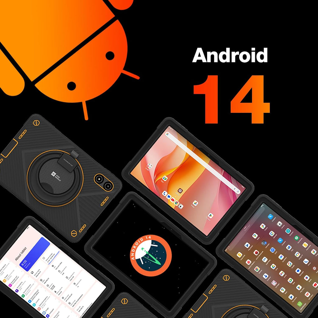 AGM PAD P2 Active Rugged Android 14 Tablet with Case, Waterproof & Drop-Proof, Widevine L1 & GMS Certified, 11' 90Hz FHD 480 NITS Display, MTK G99, 8000 mAh, 16(8+8) + 256GB[TF 2TB], GPS, Compass, OTG