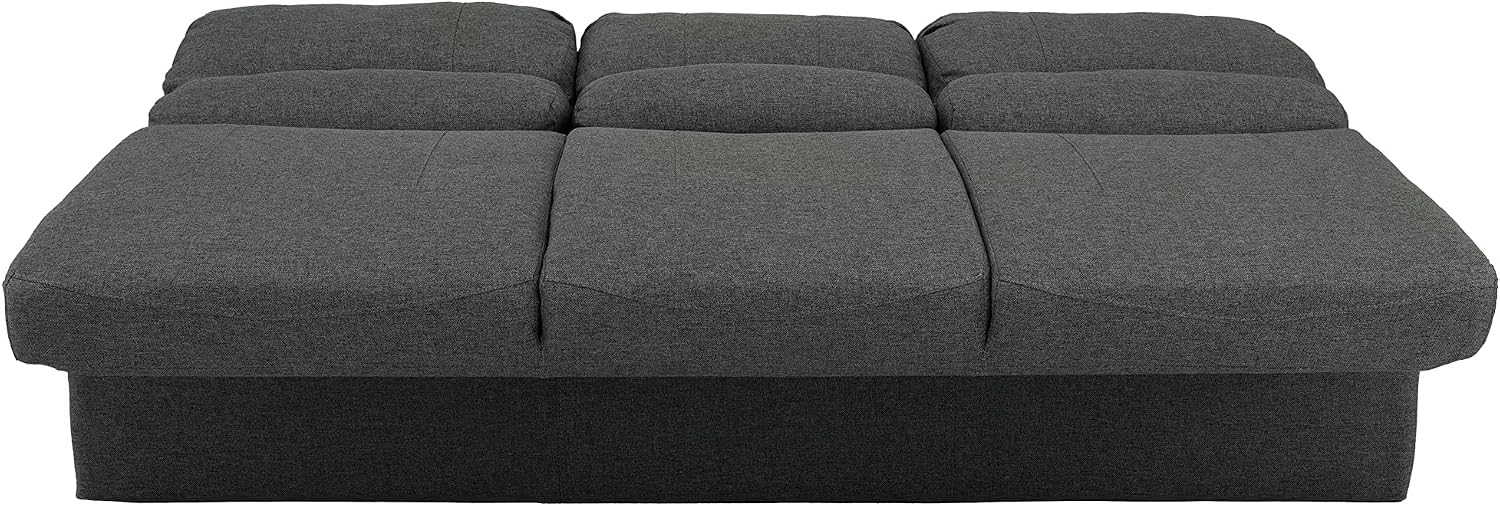 RecPro 68' RV Jackknife Sleeper Sofa with Drop-Down Console | Cloth Fabric | 2 Colors to Choose from | Furniture for RV and Camper (Fossil Cloth)