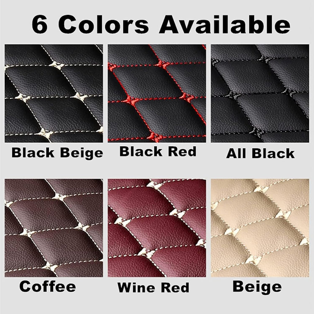 Car Leather Boot Mats for Toyota RAV-4 2013-2020 2021, Custom Full Coverage Cargo Liner Boot Carpets Tray Protector Pad Anti Scratch,D