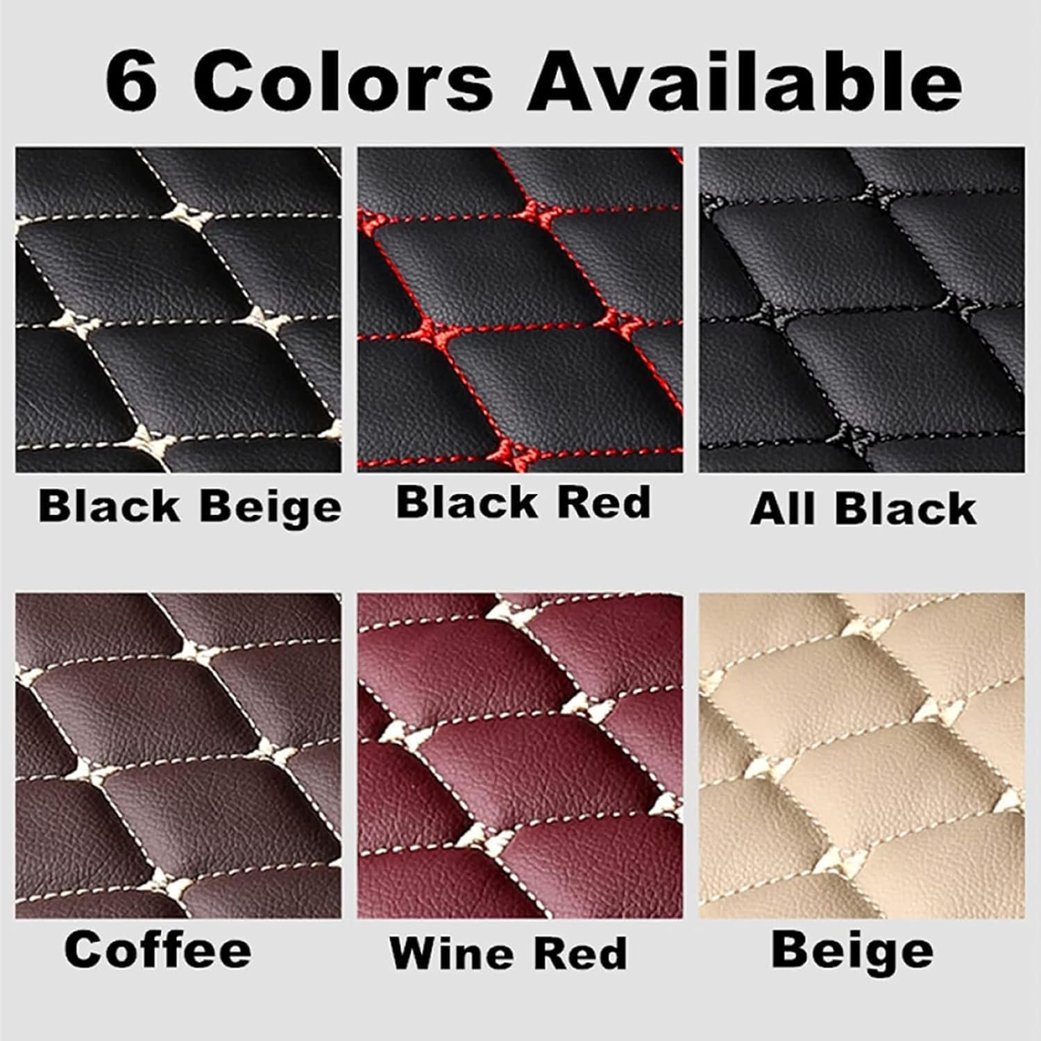Car Leather Boot Mats for Toyota RAV-4 2013-2020 2021, Custom Full Coverage Cargo Liner Boot Carpets Tray Protector Pad Anti Scratch,D