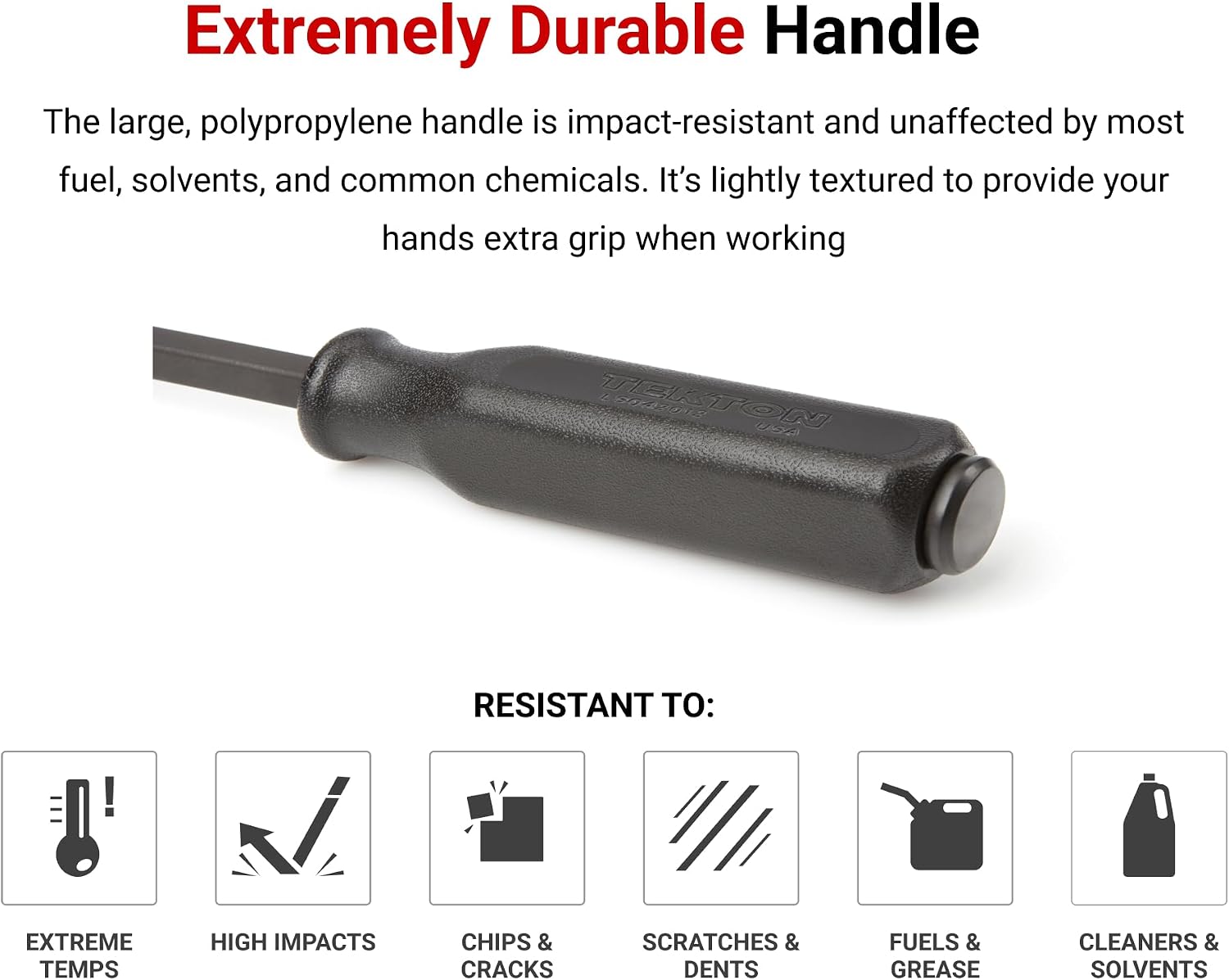 TEKTON Angled End Handled Pry Bar Set with Wall Hanger, 6-Piece (8, 12, 17, 25, 36, 45 in.) | LSQ96505