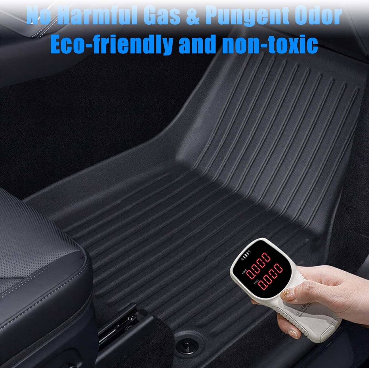 Priprilod 6PC TPE Floor Mats & Trunk Cargo Liners & Backrest Mats, Compatible with Chevy Equinox EV 2024 2025 2026, Non Fuel, Car Floor Liners