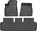 WeatherTech Custom Fit FloorLiners for Tesla Model 3, Model 3, 1st & 2nd Row (441220-1-2), Black